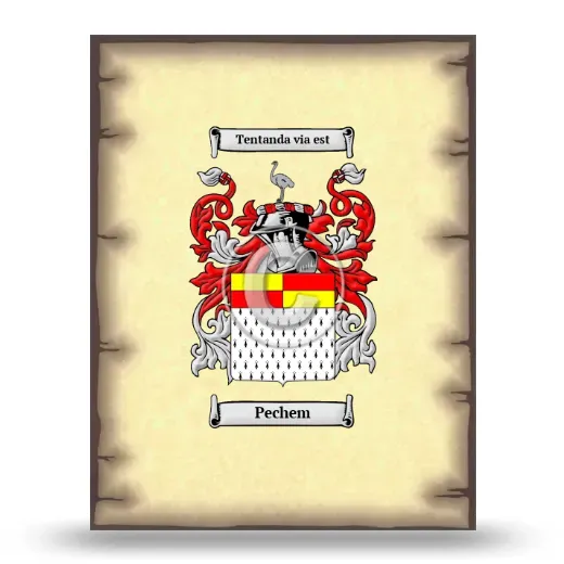 Pechem Coat of Arms Print