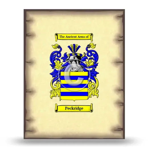 Peckridge Coat of Arms Print