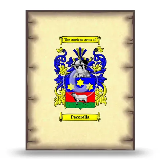 Pecorella Coat of Arms Print