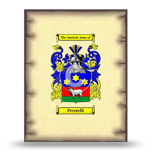 Pecorelli Coat of Arms Print