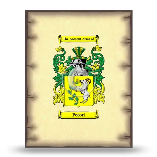Pecori Coat of Arms Print