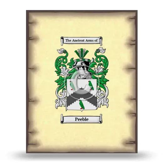 Peeble Coat of Arms Print