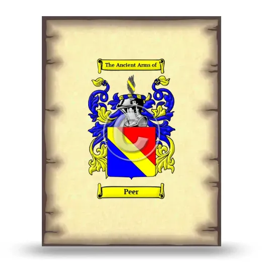Peer Coat of Arms Print