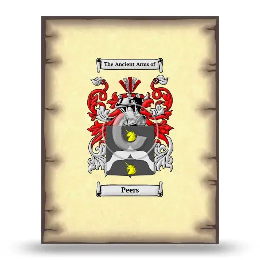 Peers Coat of Arms Print
