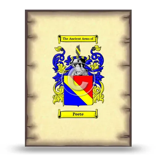 Peete Coat of Arms Print
