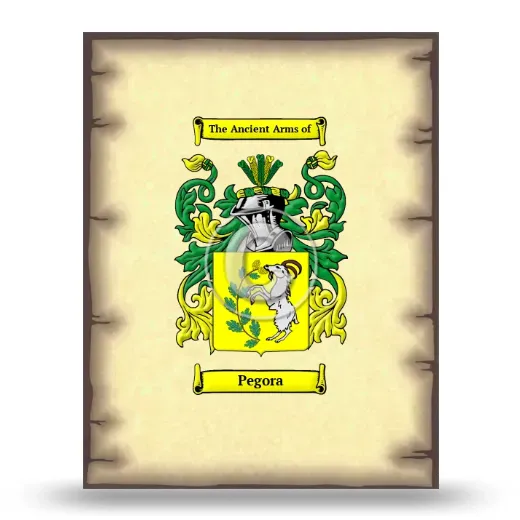 Pegora Coat of Arms Print