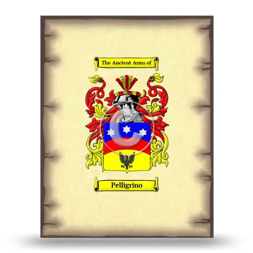 Pelligrino Coat of Arms Print