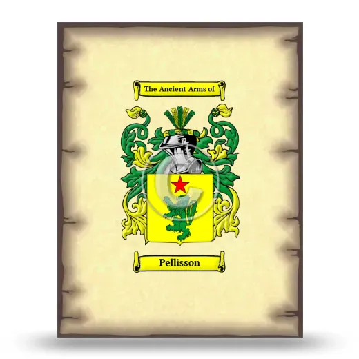 Pellisson Coat of Arms Print