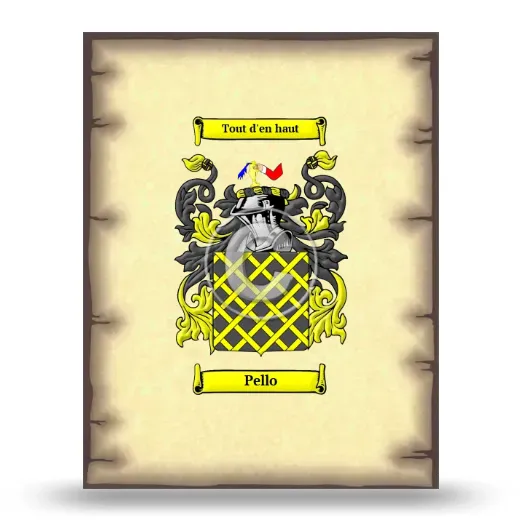 Pello Coat of Arms Print