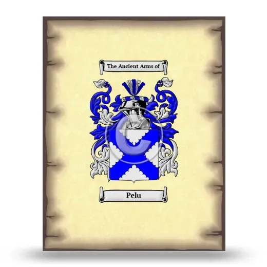 Pelu Coat of Arms Print