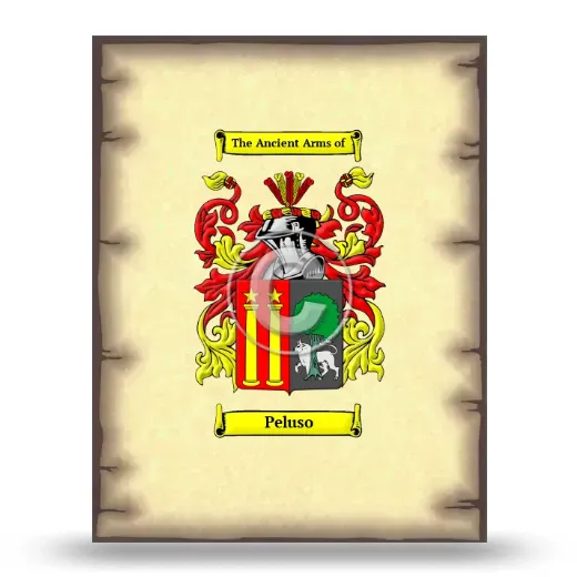 Peluso Coat of Arms Print