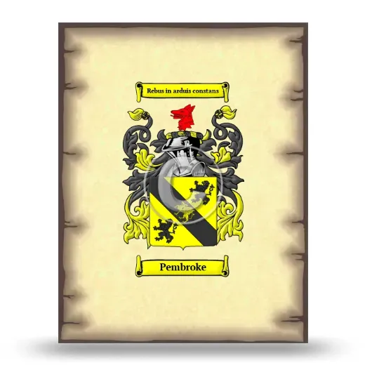 Pembroke Coat of Arms Print