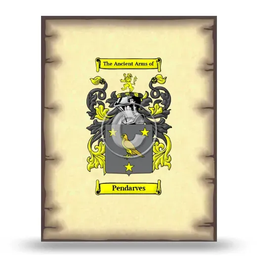 Pendarves Coat of Arms Print