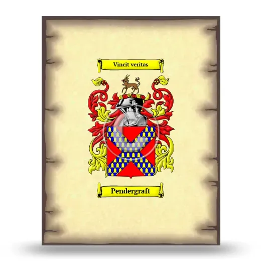 Pendergraft Coat of Arms Print