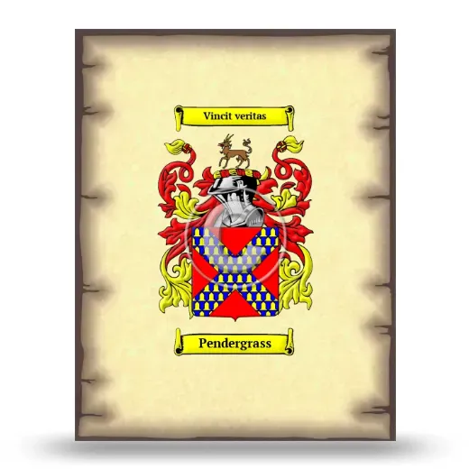 Pendergrass Coat of Arms Print