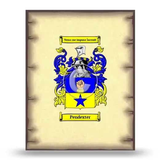 Pendexter Coat of Arms Print