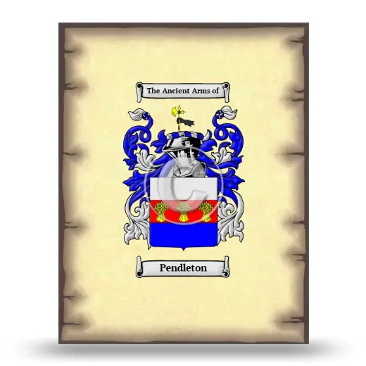 Pendleton Coat of Arms Print