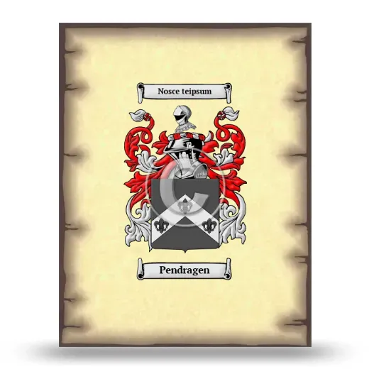 Pendragen Coat of Arms Print