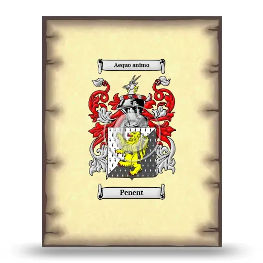 Penent Coat of Arms Print