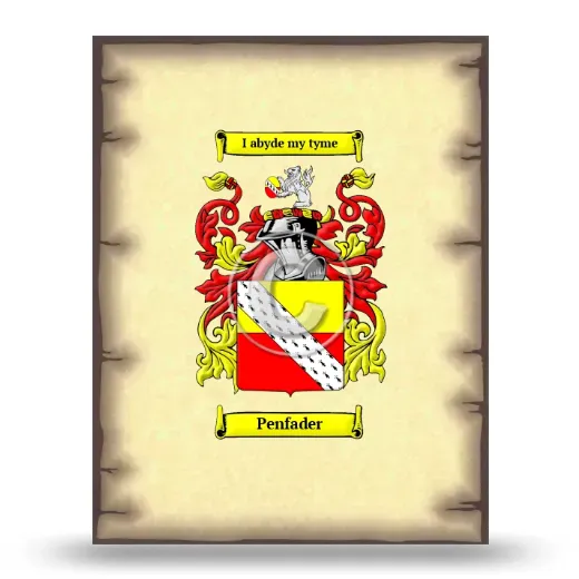 Penfader Coat of Arms Print