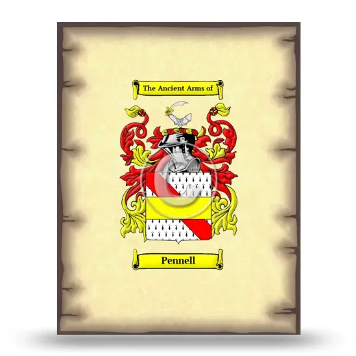 Pennell Coat of Arms Print