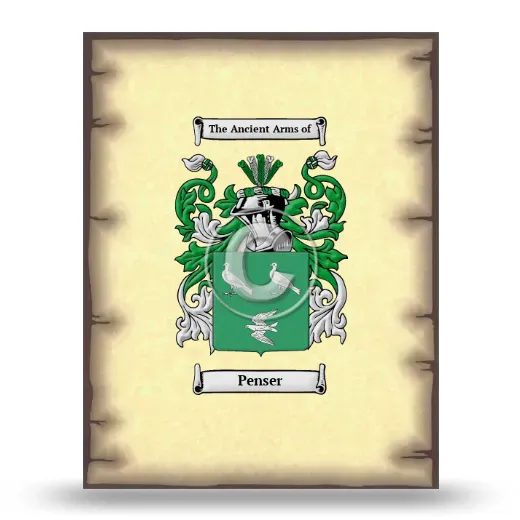 Penser Coat of Arms Print
