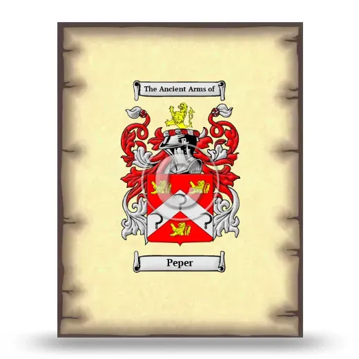 Peper Coat of Arms Print