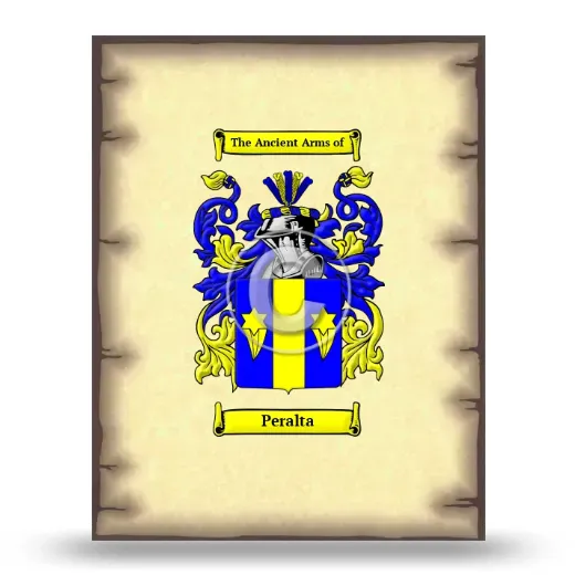 Peralta Coat of Arms Print