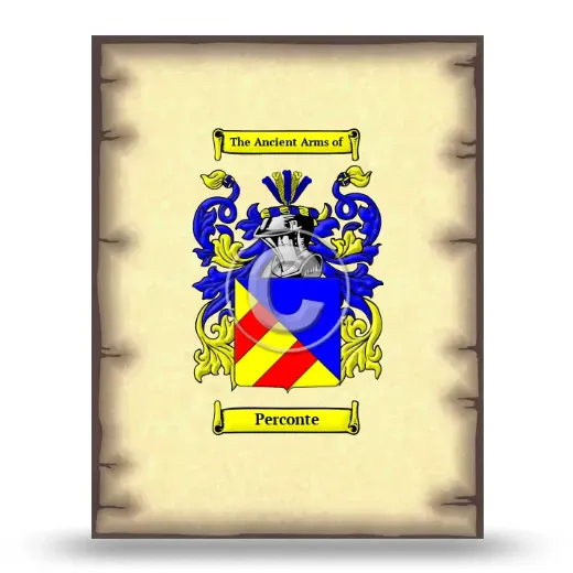 Perconte Coat of Arms Print