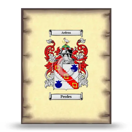 Perdes Coat of Arms Print