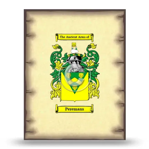 Peremans Coat of Arms Print