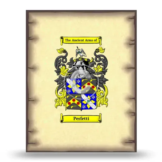 Perfetti Coat of Arms Print
