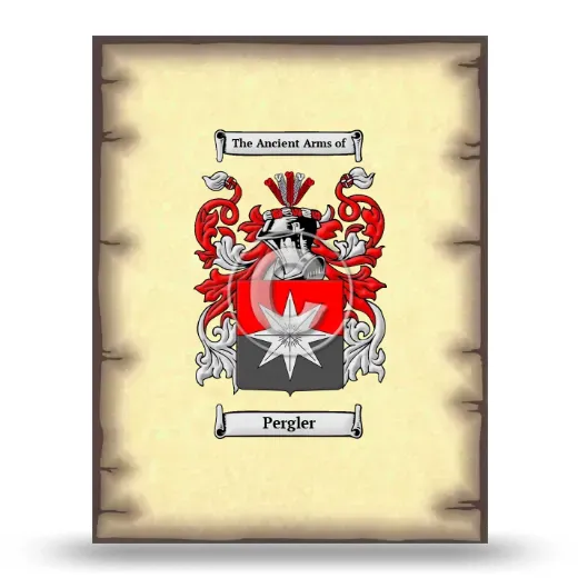Pergler Coat of Arms Print
