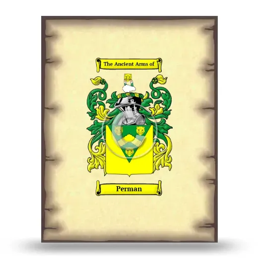 Perman Coat of Arms Print