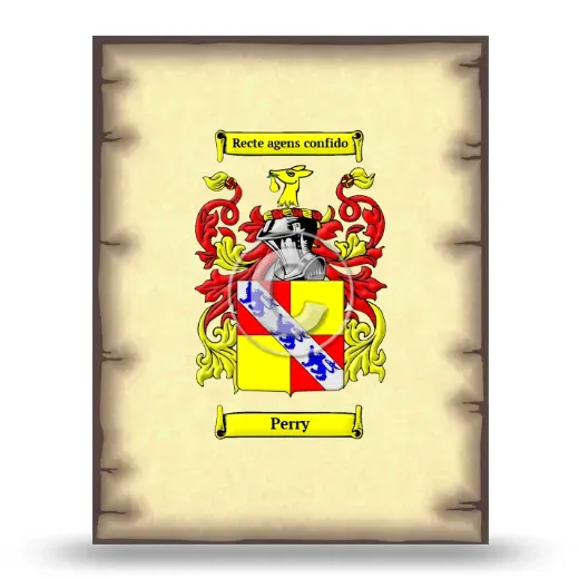 Perry Coat of Arms Print