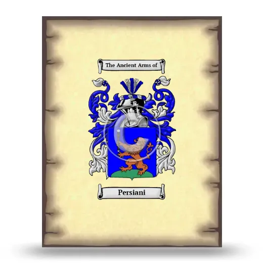Persiani Coat of Arms Print