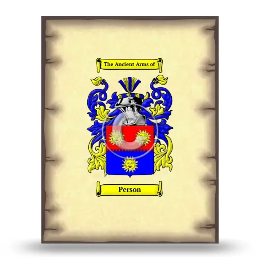 Person Coat of Arms Print