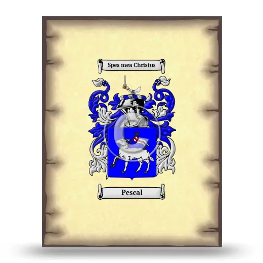 Pescal Coat of Arms Print