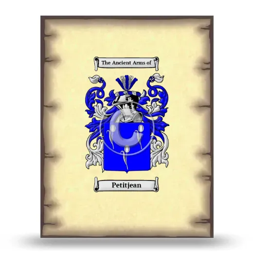 Petitjean Coat of Arms Print