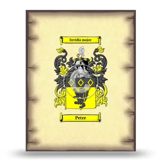 Petre Coat of Arms Print