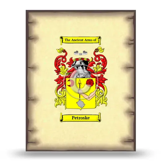 Petroske Coat of Arms Print