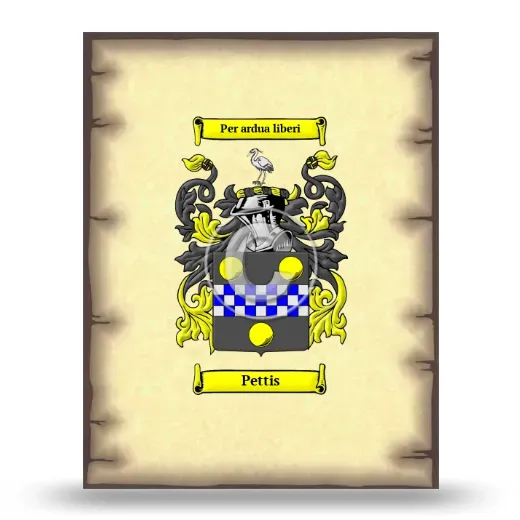Pettis Coat of Arms Print