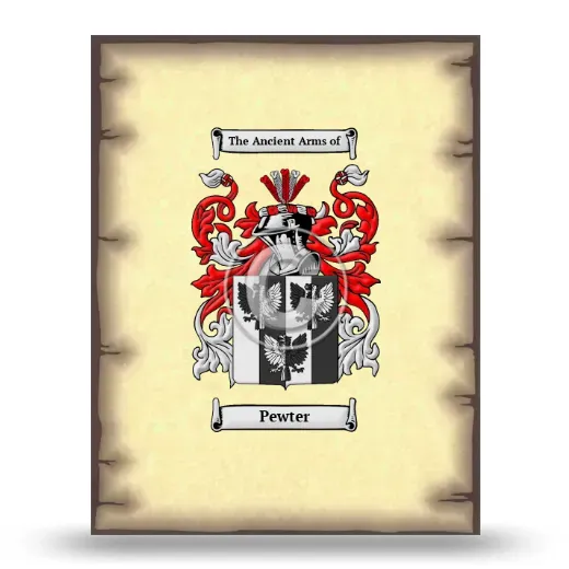 Pewter Coat of Arms Print
