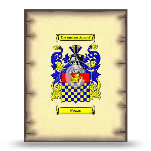 Pezzo Coat of Arms Print