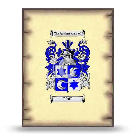 Pfaff Coat of Arms Print