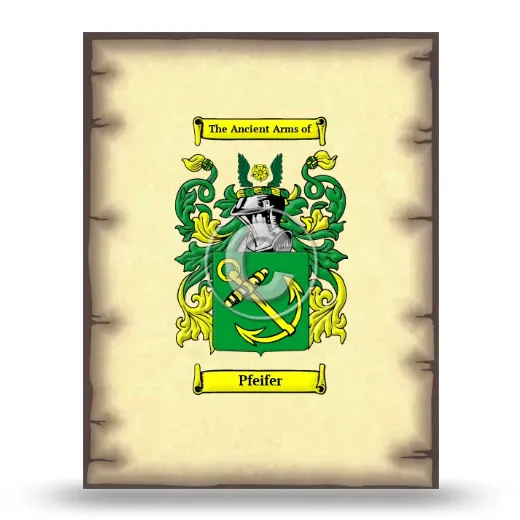 Pfeifer Coat of Arms Print