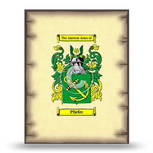 Pfiefer Coat of Arms Print