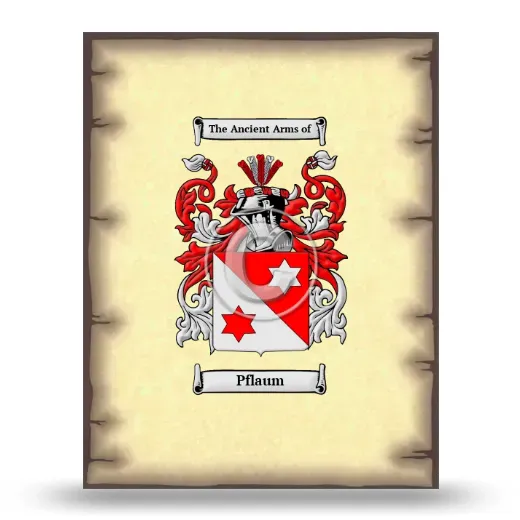 Pflaum Coat of Arms Print