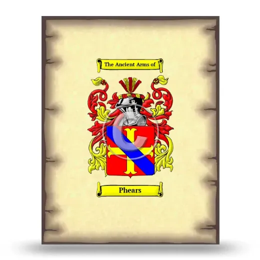Phears Coat of Arms Print
