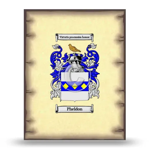 Pheldon Coat of Arms Print